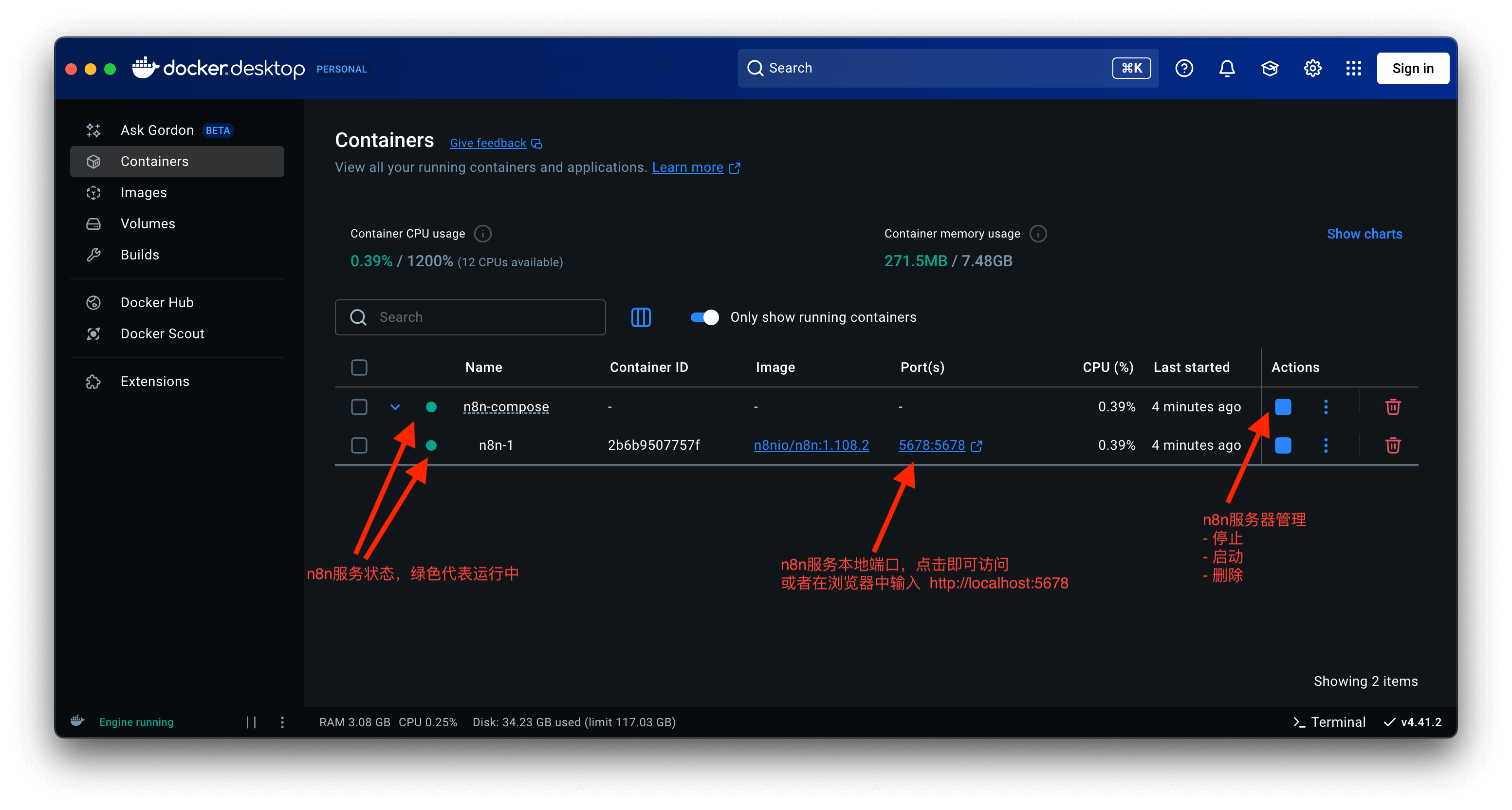 docker-compose-n8n-stack